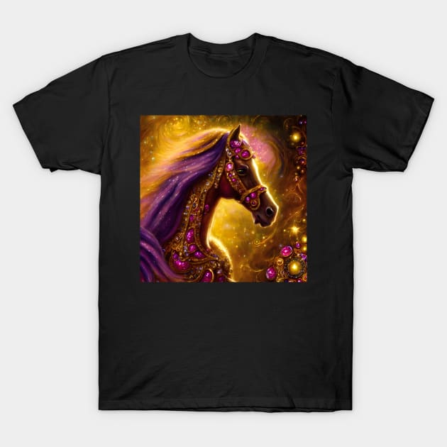 Ethereal Carrousel Horse T-Shirt by adorcharm